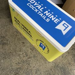 Loyal 9 branded cooler W/legs & wheels (not Assembled) 
