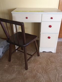 Children’s desk and chair