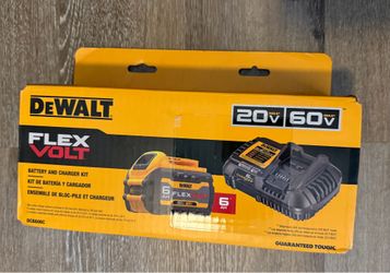 DEWALT FLEXVOLT 20V/60V MAX Lithium-Ion 6.0Ah Battery Pack with 6 Amp Output Charger