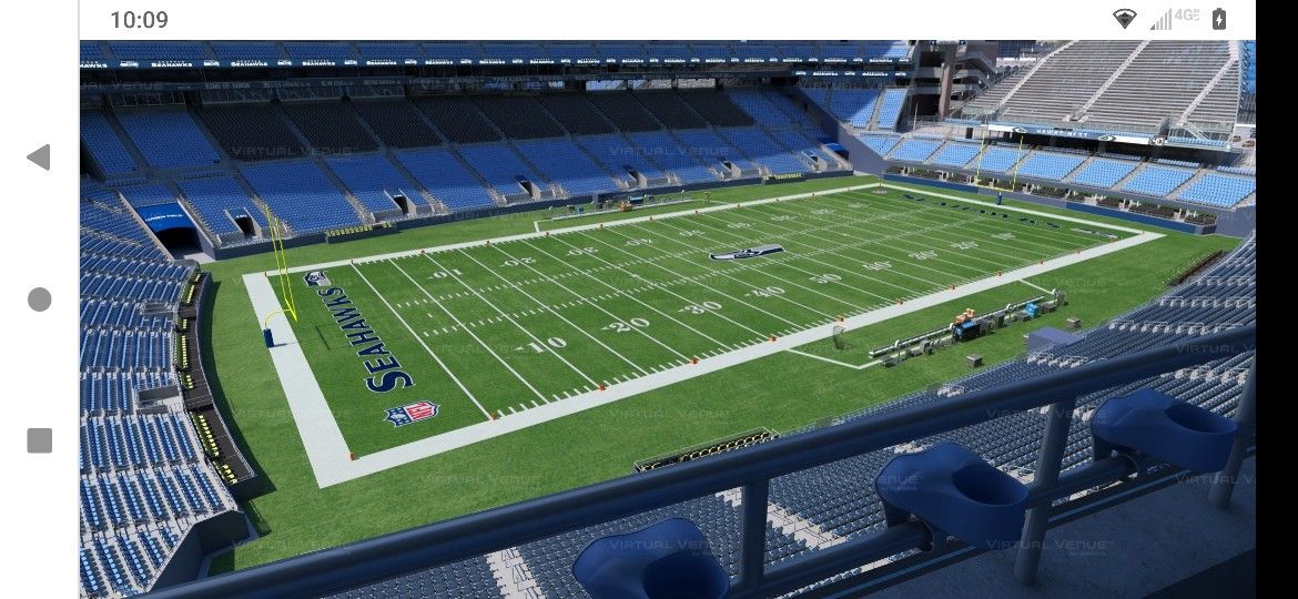 4 Seattle Seahawks vs. Arizona Cardinals Tickets, Excellent Seats, (Section 314, 2nd Row!), great price, 4 Hawks tix!