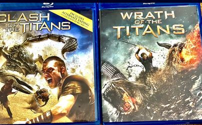 CLASH OF THE TITANS & WRATH OF THE TITANS BLURAY MOVIES
