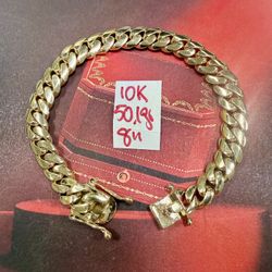10K Solid Gold 🇨🇺 Links Bracelet 50.1Gr 8 Inches Long 