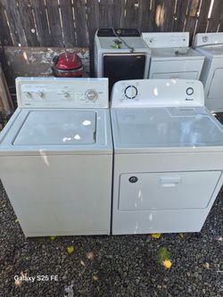 washer n electric dryer for sale 350 30 day waranty delivery available also do repairs