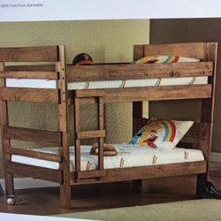 Wood Bunk Bed 