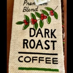 2 KITCHEN HAND TOWELS AND COFFEE CUP, GREAT GIFT (SALE)