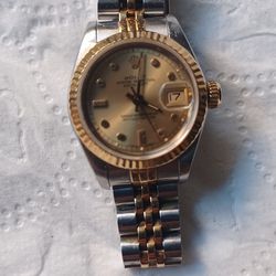 ROLEX DATE JUST WOMENS 26MM TWO TONE
