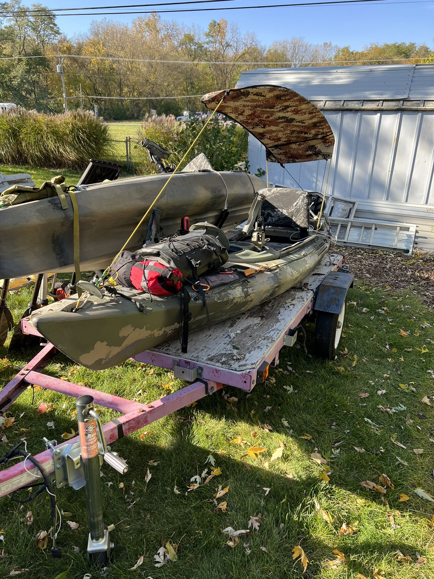 Two Kayaks With Trailer 