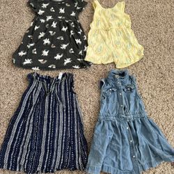 4t - 5t Toddler Girl Denim Dress Romper Summer Old navy, Calvin Klein, Cherokee, 