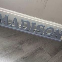 Wooden Name sign