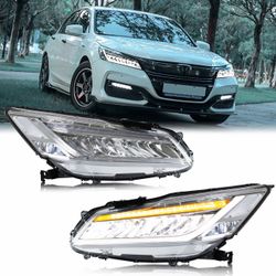 Honda Accord 9.5 Gen 2013-2017 Modified headlight Upgrade to the Latest Style full led light Daytime running light