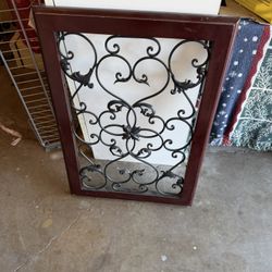 DECORATIVE WALL ART. 18"w x 46 3/4"high; rectangle,  cross streets are Arapaho & Waterview 