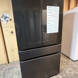 REFRIGERATOR 4 DOOR BLACK STAINLESS STEEL TABLE  BESPOKE