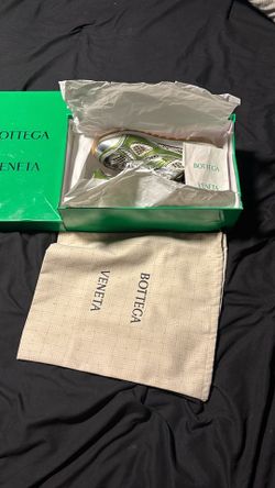 Bottega Veneta , Green , Silver , White , and Tan