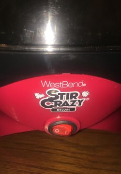 Popcorn maker ! Stircrazy deluxe