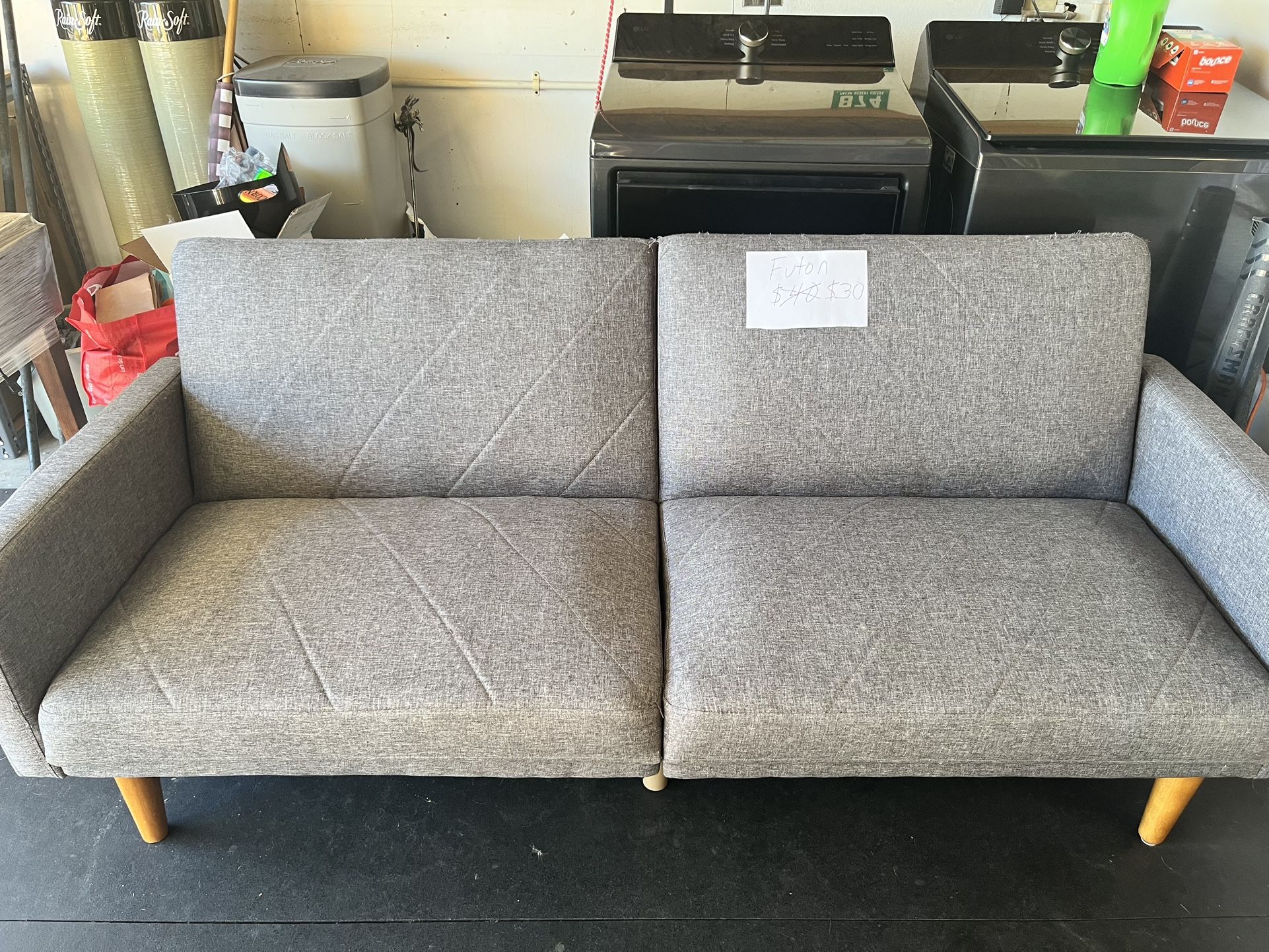 Futon Folds Down For Sleeping