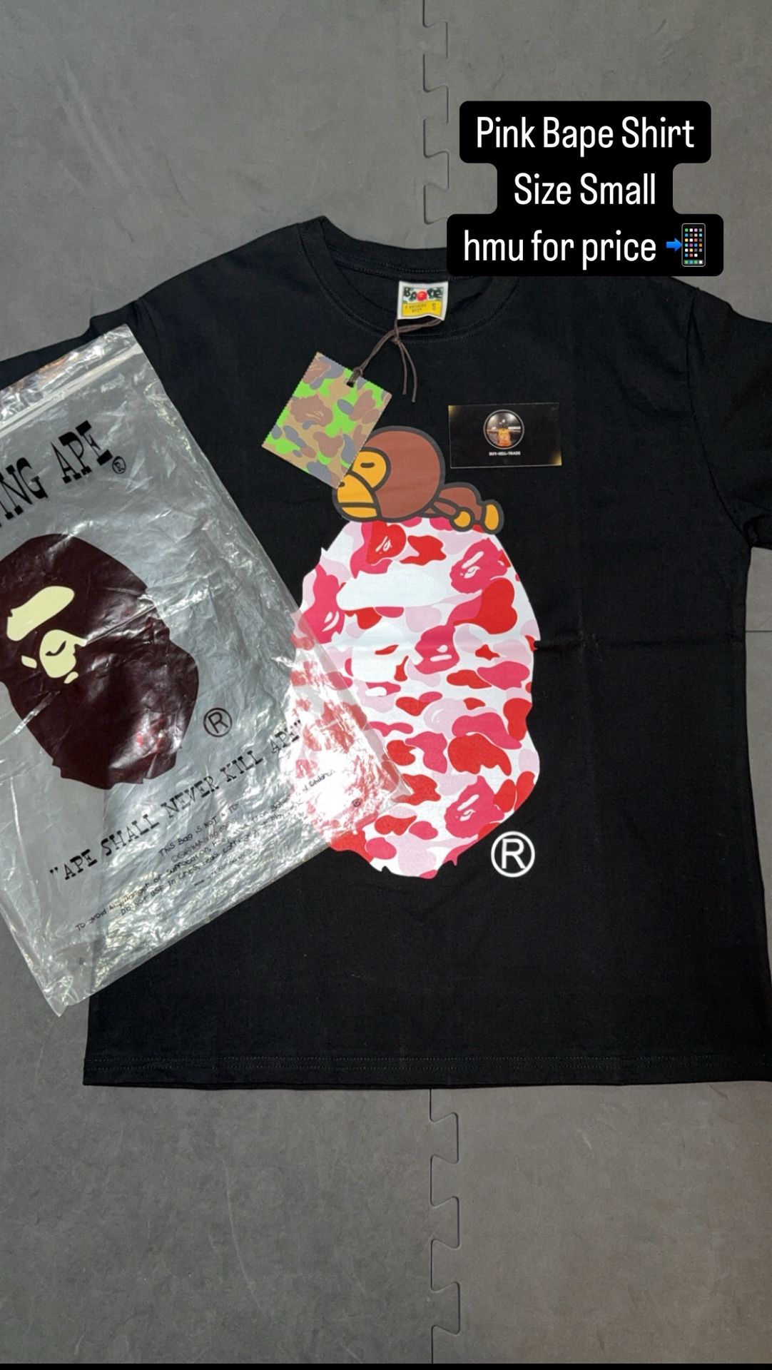 Pink Cameo Bape Shirt