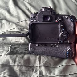 Canon 80D DSLR + Battery Grip + 64GB Card – Used, No Batteries