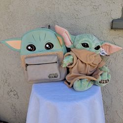 Mini Back Pack BIOWORLD & Baby Yoda Plushie 