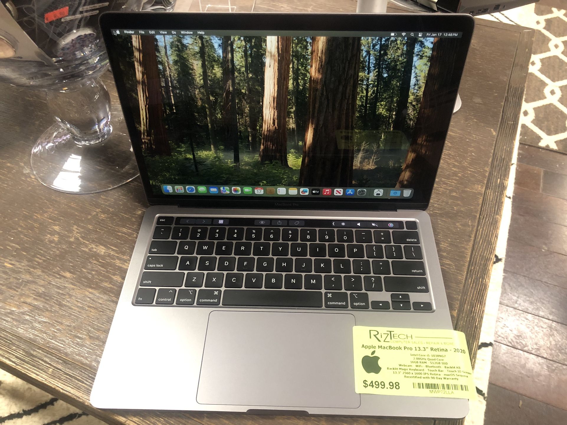 **Apple MacBook Pro 13.3" Retina (2020) - $499.98**