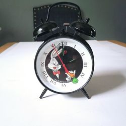 90s Bugs Bunny Rare Alarm Clock 1990 Warner Bros Looney Tunes Vintage 1990