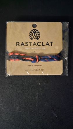Rastaclat Duodess Blue Coral Knotted Urban Shoelace Men's Bracelet