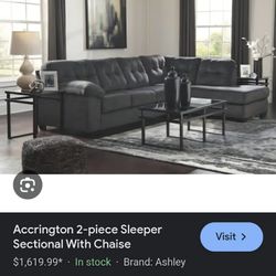 Sectional Living Room Set (Brown)