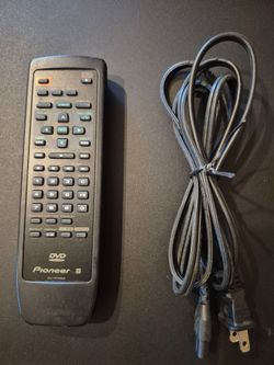 Remote and power adapter for a pioneer dvd/cd player DVD - C503 also works with DVD Player DV-414 and DV-515.