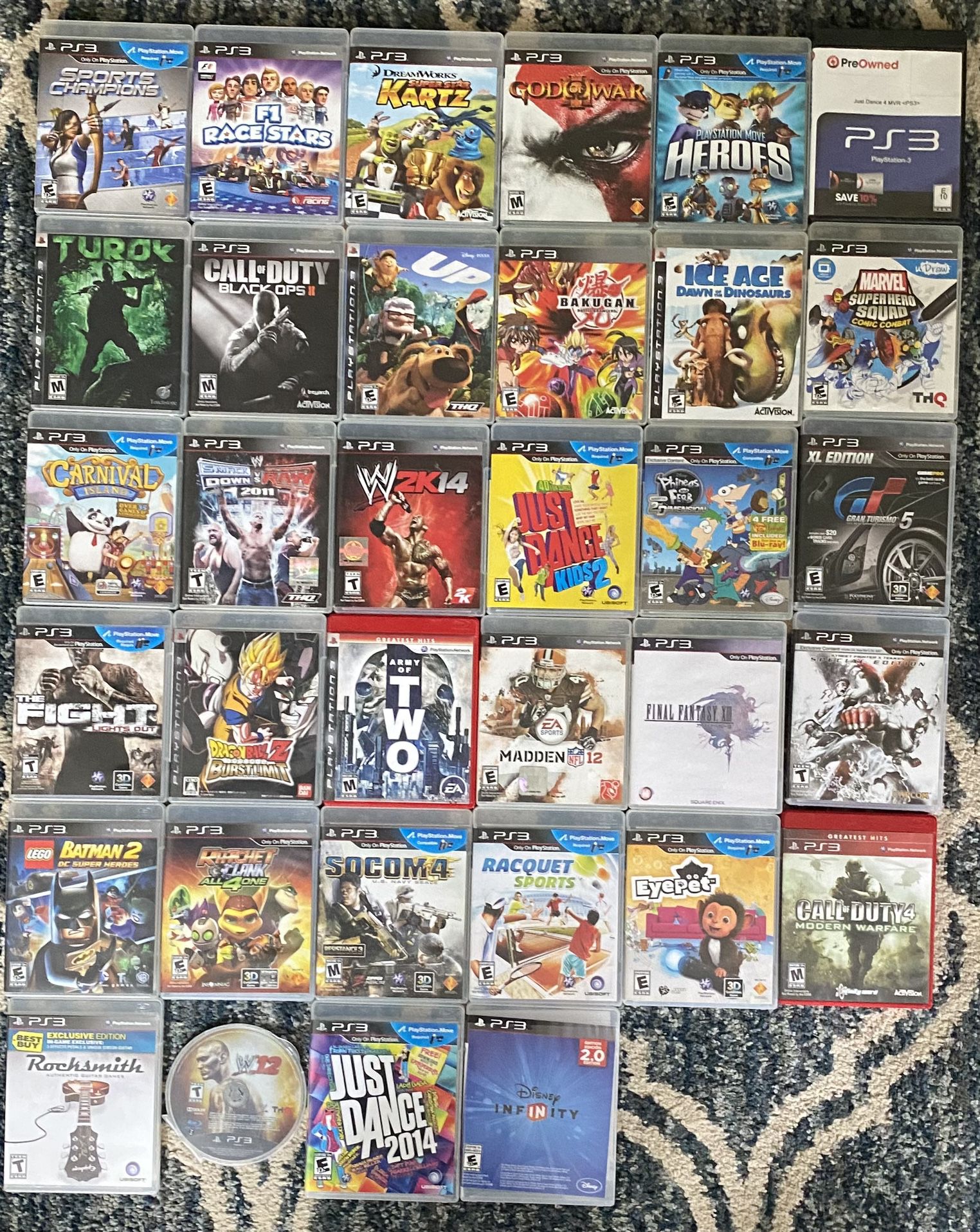 PS3 Video Games - Read Description To See Which Games Are Sold