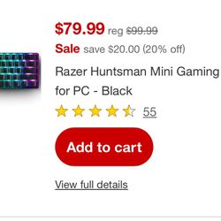 Razer Huntsman Mini Gaming KeyBoard