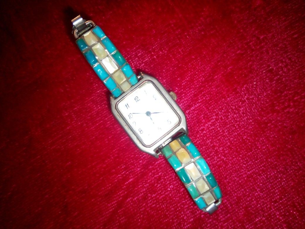 Vintage Ladies Watch Turquoise