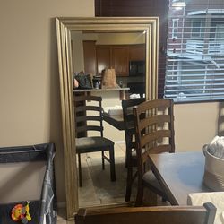 Gold Floor Mirror