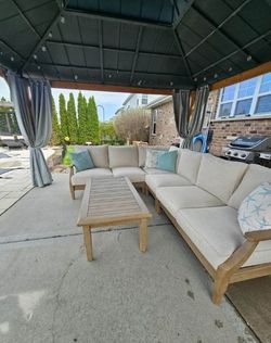Eucalyptus Wood Outdoor Patio Set *New*
