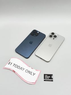 📱 Apple iPhone 15 Pro Max – Starting at $699 or Just $1 to Take It Home Today! Save up to 50% Off + Full 1-Year Warranty 🔥