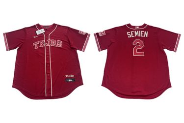 Nike Texas Rangers Tejas #2 Semien Red Jersey City Connect Mens XL New $200 MSRP