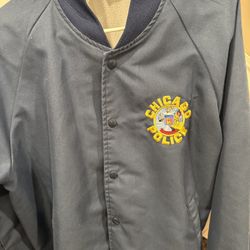 Vintage Chicago Police Department CPD Jacket Bomber Large