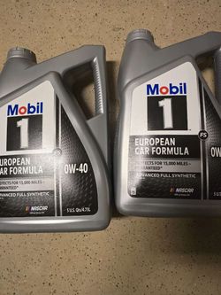 Mobil 1 European Car Formula 0W-40 Motor Oil – 2 Pack
