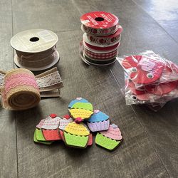 Valentines ribbon and crafts