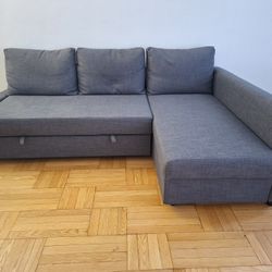 IKEA FRIHETEN Sleeper sectional, 3 seat with storage