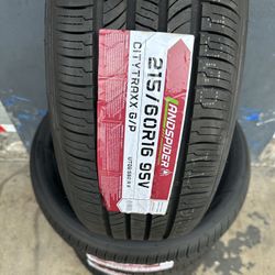 215/60/16 New Set Of Landpiders Installed