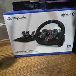 Logitech G29 Driving Force – PS5 / PS4 / PS3/ PC – Brand New in Box