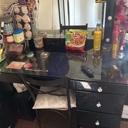 All Black And Diamond Vanity