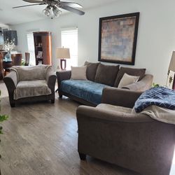 Only Two Chairs Tables & Entertainment Center Left