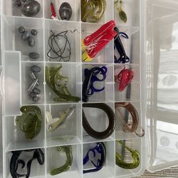 Fishing gear  box plus accessories 