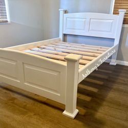 White Full Bed Frame 