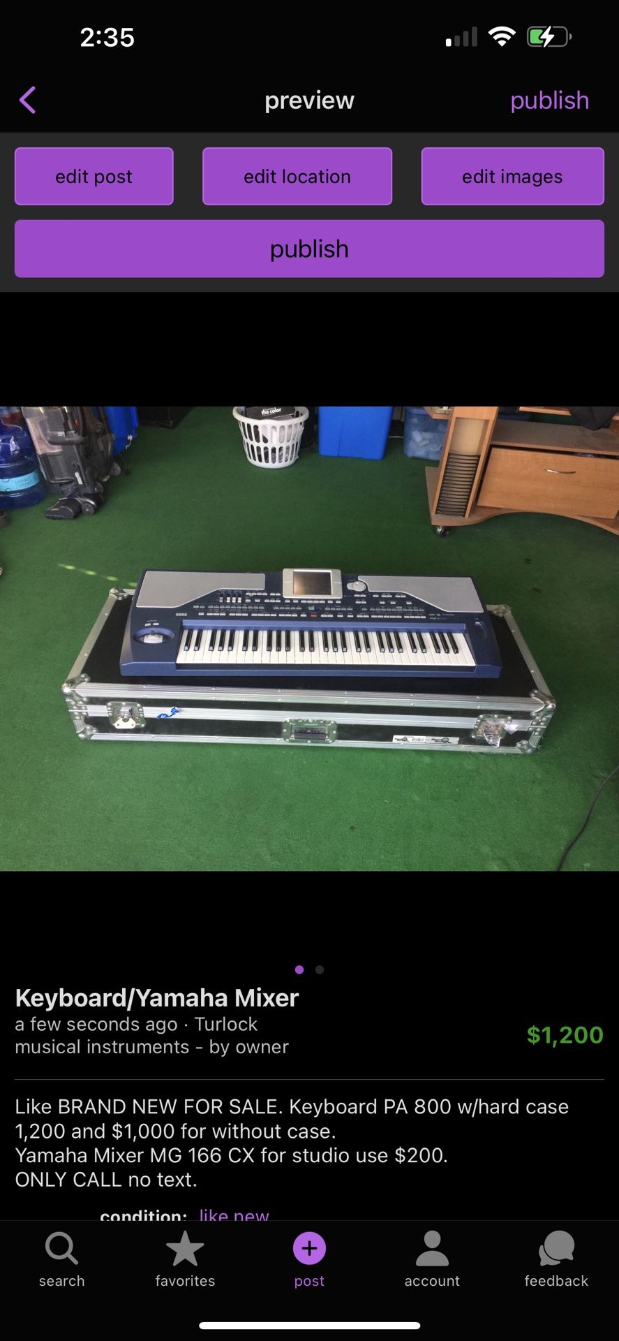 Keyboard PA 800/ Yamaha Mixer