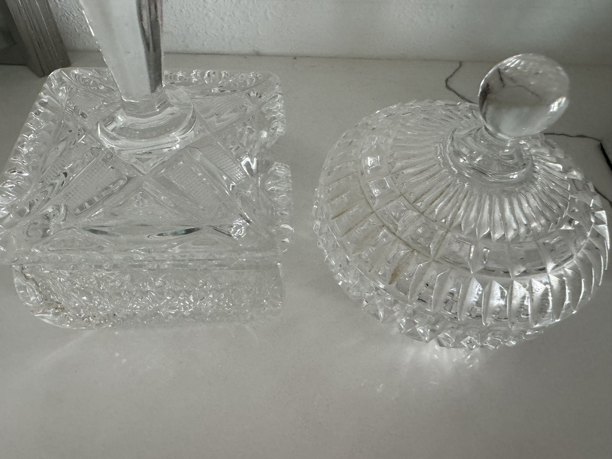 Crystal bowls / containers, If It’s Posted It’s Available. Only Msg When Ready To Pick Up