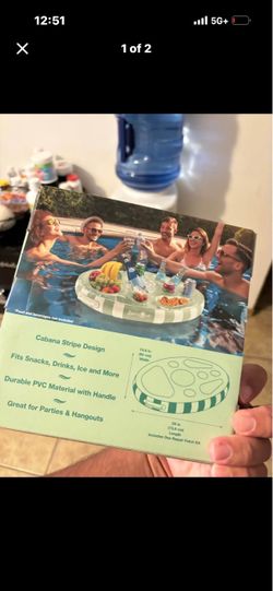 Floating snack and drink tray