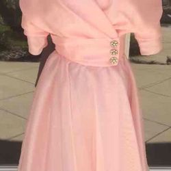 Vintage Short Pink Prom/Cocktail Dress 6