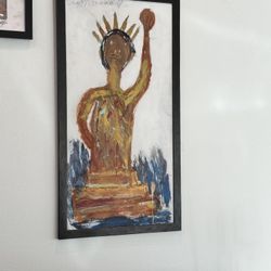 Statue Of Liberty Painting Original 