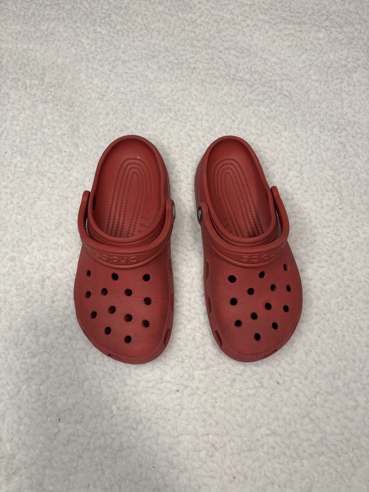 Crocs Adult Unisex Red Classic Rubber Clogs 